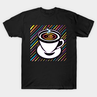 Hot Coffee Pop Art T-Shirt